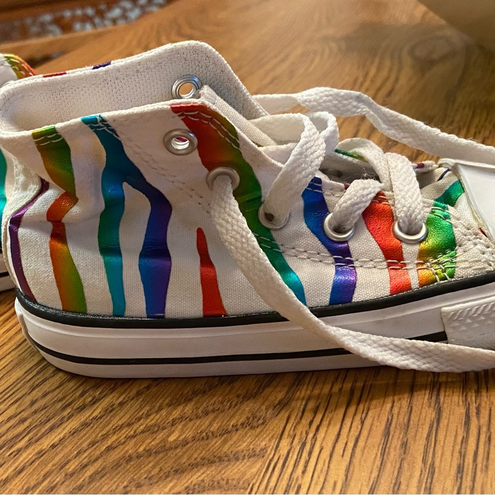 Zebra toddler Size 8 Converse Chuck Taylor high tops